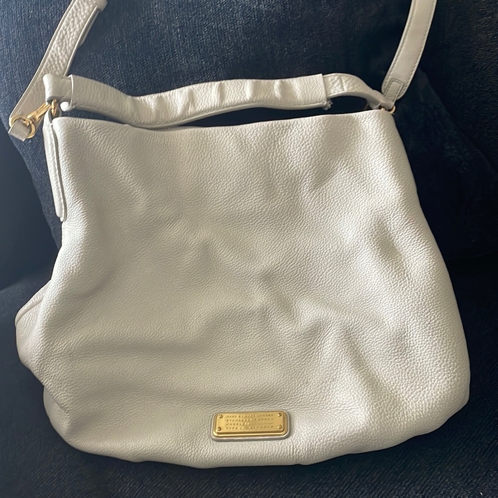 Marc Jacobs tan leather tote bag